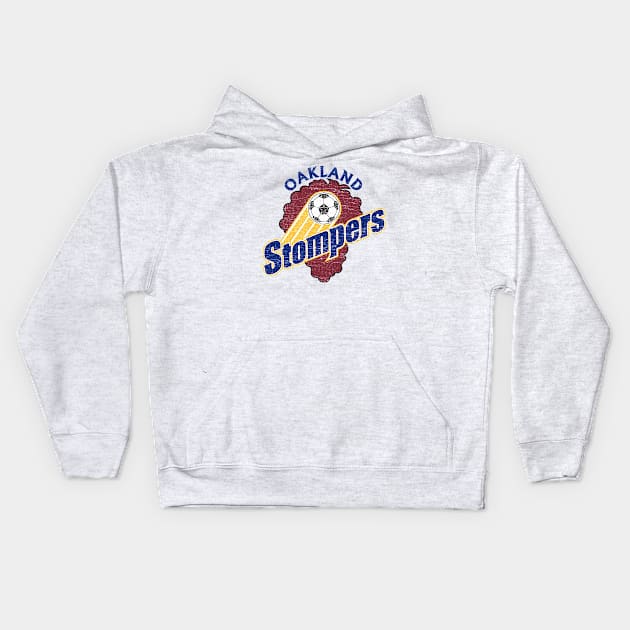 Oakland Stompers Vintage Kids Hoodie by zurcnami